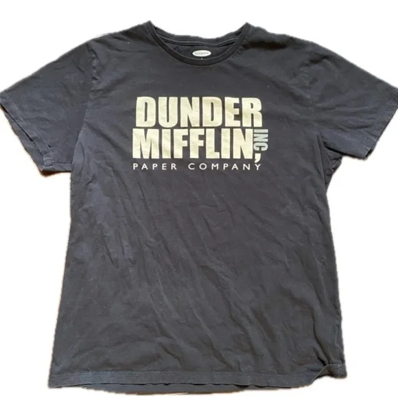 Old Navy Dunder Mifflin Paper Company Graphic Tee Shirt Size Large - Picture 2 of 4